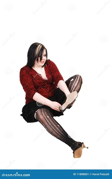 Girl With Torn Up Pantyhose Stock Image Image Of Girl Hand 11808001