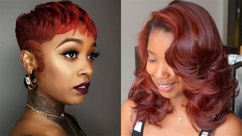 Red Hair Color Ideas For Black Women Youtube