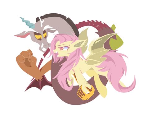 Discord And Fluttershy By Iweny On Deviantart