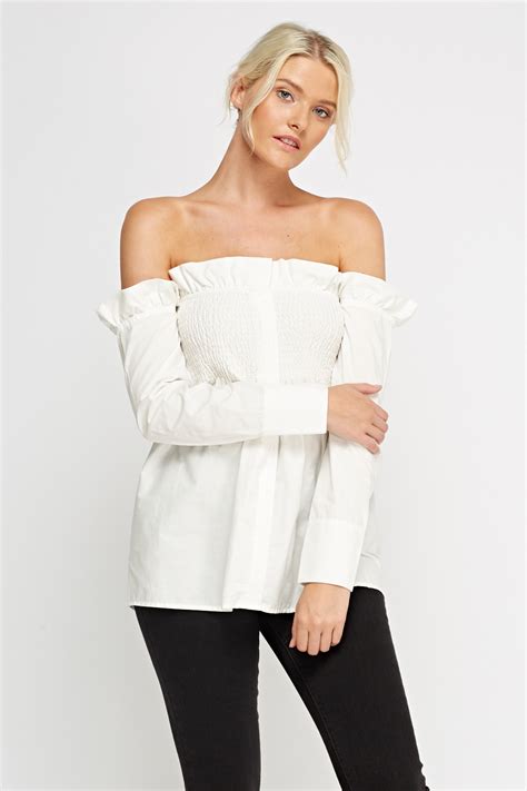 Off Shoulder Flare Top Off Shoulder Top