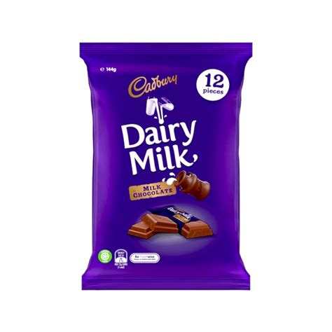 Cadbury Dairy Milk Chocolate 12 Pack 144g Shopifull