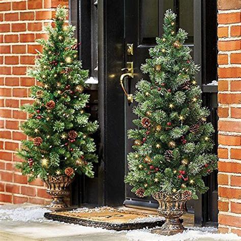 Classic Pre Lit 4 Ft Christmas Entryway Tree Decor Per