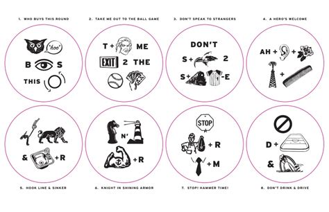 Here are a couple of pages of rebus puzzles that you can print out and ponder (solutions included if you just can't figure them out). Narragansett Beer | 2017 Rebus Puzzles! - Narragansett Beer