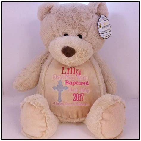 Personalised Teddy Bear Embroidered Bears Personalised Baby Etsy UK