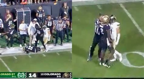 Colorado S Travis Hunter Destroyed With Dirty Late Hit VIDEO