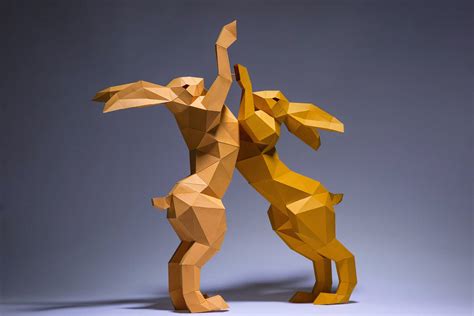 You Can Make Your Own Rabbits Model Diy Paper Craft Projects To Create
