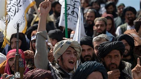 Afghanistan Taliban Feiern Ersten Jahrestag Des Westlichen