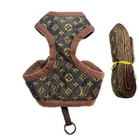 Louis Vuitton Dog Harness Leash Set Chloes Cozy Collection