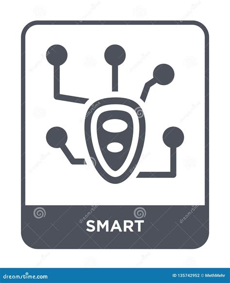 Smart Icon In Trendy Design Style Smart Icon Isolated On White