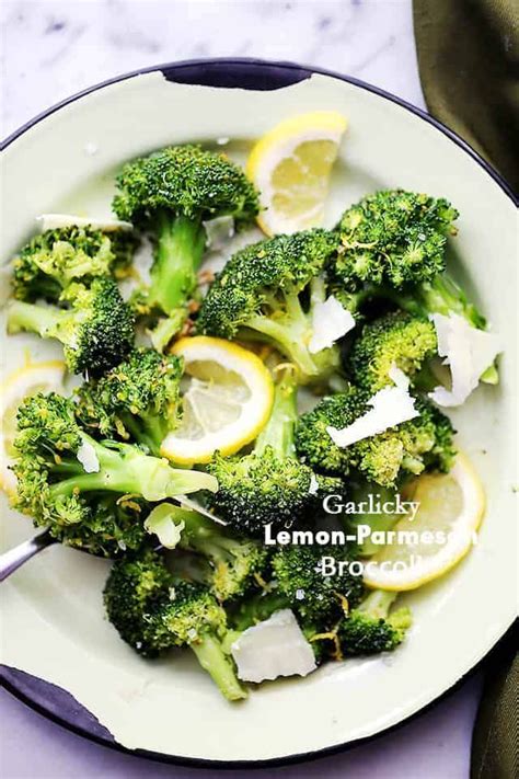 garlicky lemon parmesan broccoli recipe a quick and easy side dish with steamed broccoli