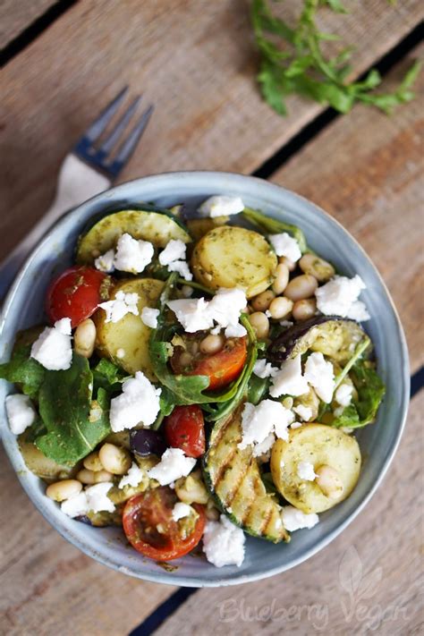 Mediterraner Kartoffelsalat Mit Grillgem Se Blueberry Vegan