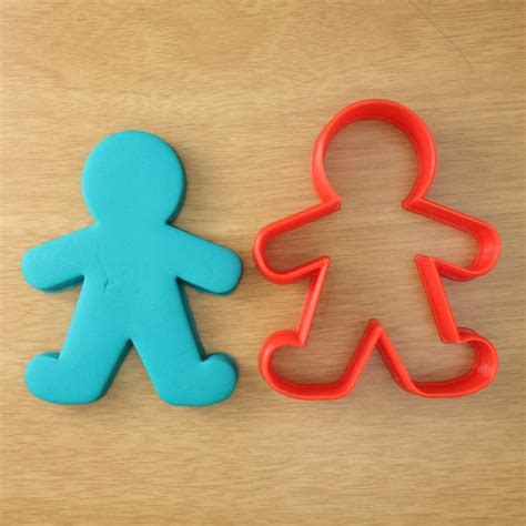 plastic gingerbread man cookie cutter etsy