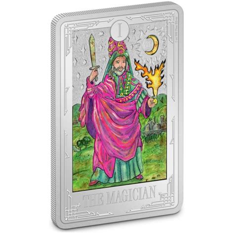 Tarot Cards The Magician 2021 1 Oz Fine Silver Proof Coloured Coin