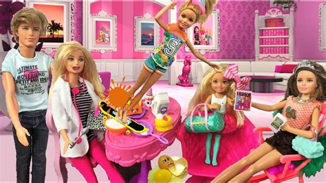 Barbie Sisters Morning Routine At The Dreamhouse🌈 Skateboards Fashion Breakfast🍓skipper Stacie