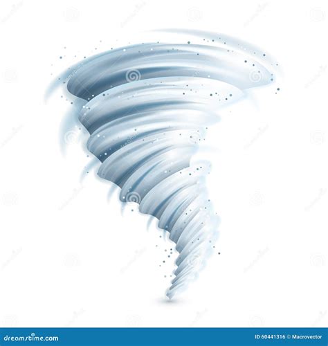 Realistic Tornado Illustration Stock Vector Illustration Of Concept