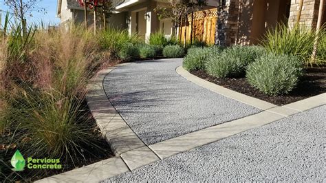 Residential Driveways Using Pervious Concrete Mother Nature Approved Bay Area Pervious Concrete