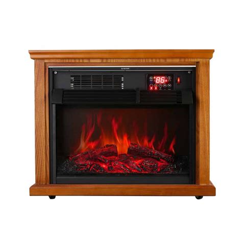 Ainfox Digital Electric 3d Flame Fireplace Stove Infrared Heater