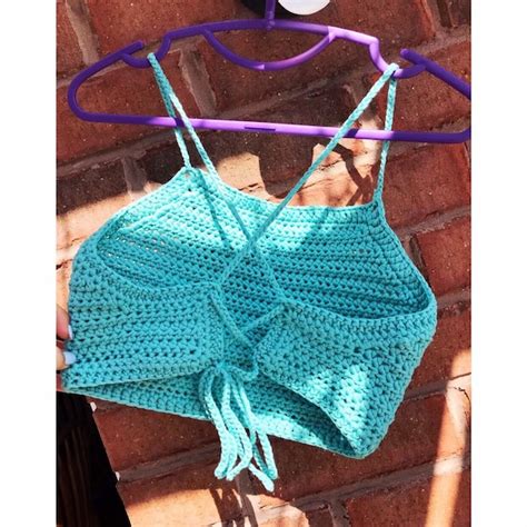 crochet bikini top etsy canada