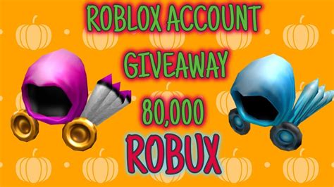 Roblox Account Giveaway 80000 Robux Read Description Youtube