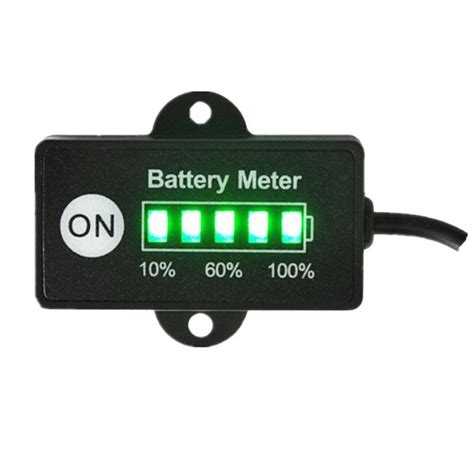 Buy V V V Battery Meter Capacity Tester Gauge Battery Charge Indicator With Segments Led