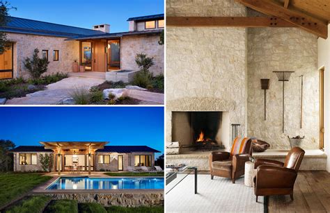 Limestone Walls Feature On Both The Interior And Exterior Of This Texas