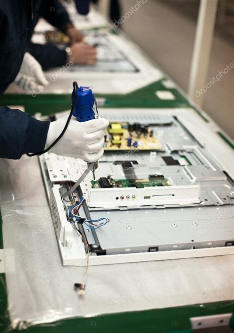 Electronic Industry Assembly Line — Stock Photo © Macor 24086777