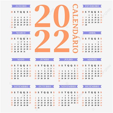 Calendário Português 2022 Png Calendário 2022 Calendário De Página