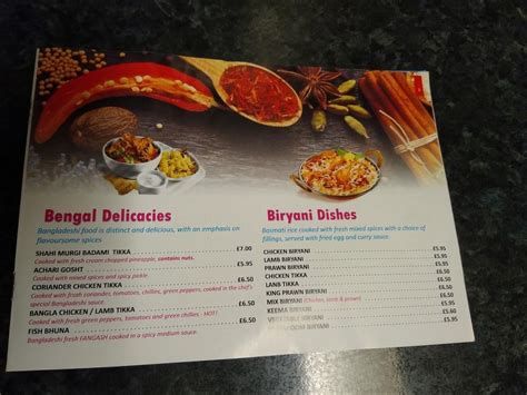 Carta De Comida Rápida Westhoughton Indian Tandoori Takeaway Bolton