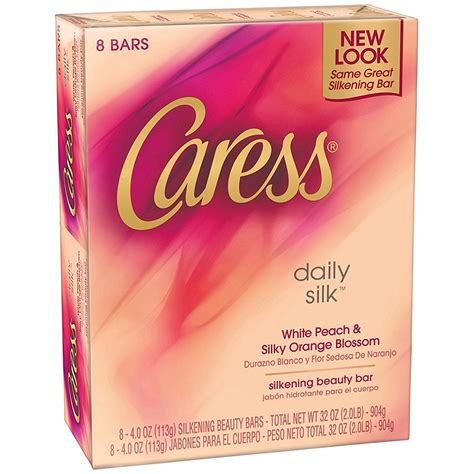 Caress Moisturizing Beauty Bar Daily Silk 30 Oz 375oz X 8 8 Count