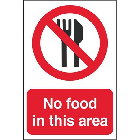 No Food Signs Prohibitory Construction Safety Signs Ireland