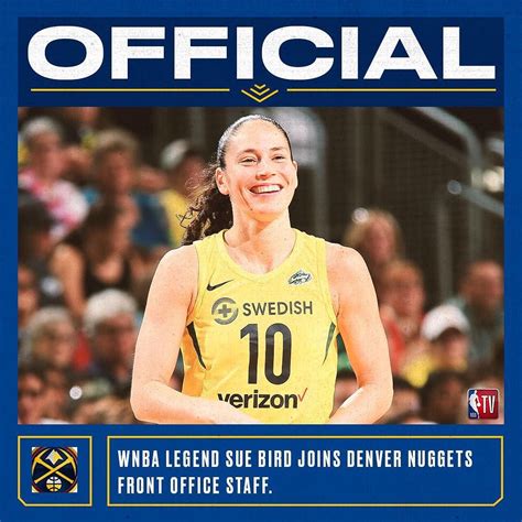 The Nuggets Have Added 11x All Star And 3x Wnba Champ Sue Bird To Their