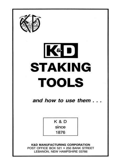 Kand Staking Tools And How To Use Them 1986 Pdf