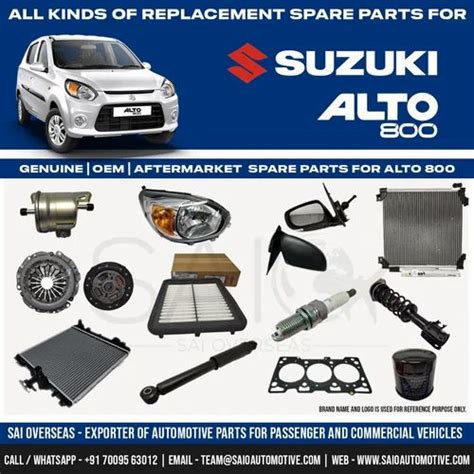 Maruti Suzuki Automotive Spare Parts For Maruti Suzuki Cars