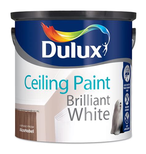 It is most often used for windows, doors, trim, or ceilings, but it can also be used as wall paint. Dulux Ceiling Paint Matt Brilliant White - 2.5 Litre ...