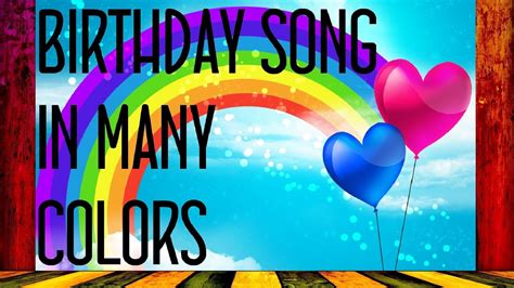 Birthday Song In Different Languages Youtube