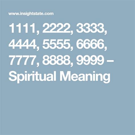 1111 2222 3333 4444 5555 6666 7777 8888 9999 spiritual meaning angel number meanings