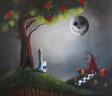 Alice In Wonderland Original Artwork Painting Alice In Wonderland