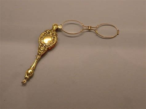 antique victorian 14k gold lorgnette circa 1890 gold glasses fashion 14k gold