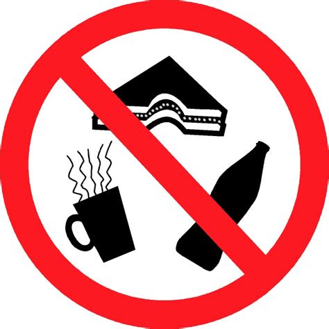 No Food Or Drink Signs Clipart Best