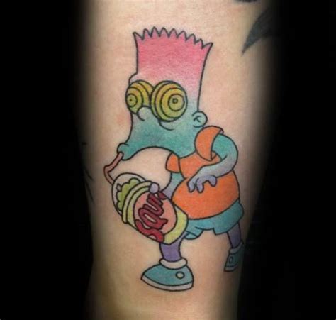 50 Bart Simpson Tattoo Designs For Men The Simpsons Ink Ideas Simpsons Tattoo Bart Simpson