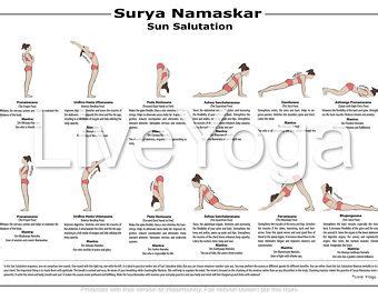 Please click on the link below to listen to sanskrit pronunciation of sun salutation: Set of 2 posters - A2 Printable Yoga Poster and A2 Surya namaskar - Sun salutation educational ...