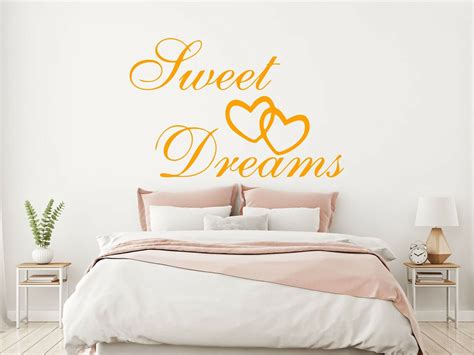 Sweet Dreams Wall Art Sticker Quote Heart Home Décor Decal Bedroom