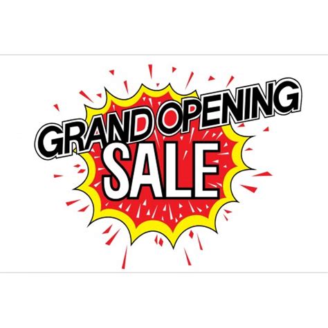 Grand Opening Sale Explosion 2 X 3 Vinyl Business Banner Bn0154