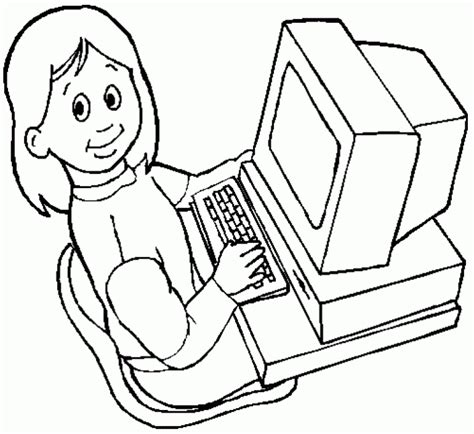 Imagens de computadores para imprimir e colorir Educação Online