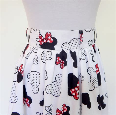 Disney Womens Skirt Minnie Mouse Womans Skirt Etsy