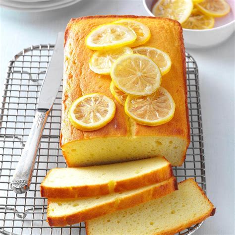 The cake is intended to serve 10. Makeover Lemon Pound Cake Recipe | Taste of Home