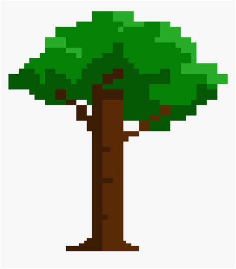 Easy Pixel Art Trees Hd Png Download Kindpng