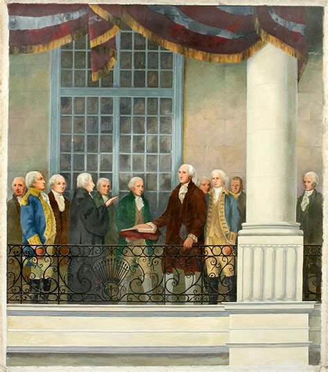 inauguration of george washington at federal hall new york city 1789 works new york
