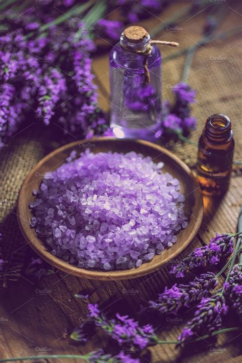 Spa Massage Setting Lavender Aesthetic Purple Aesthetic Lavender Flowers