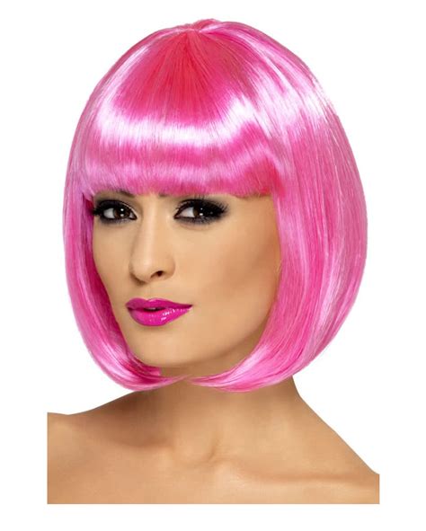 Pink Bob Wig Halloween Costume Accessory Ubicaciondepersonascdmxgobmx